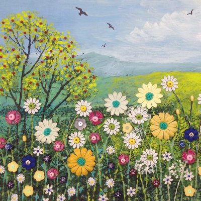 Across the Hills Greeting Card