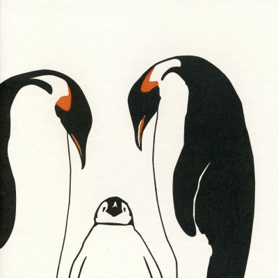 Penguin Family Greeting Card