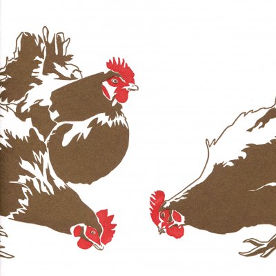 Hens Greeting Card