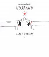 Sausage Dogs Husband Birthday Card