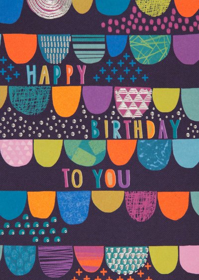 Colourful Bunting Birthday Card