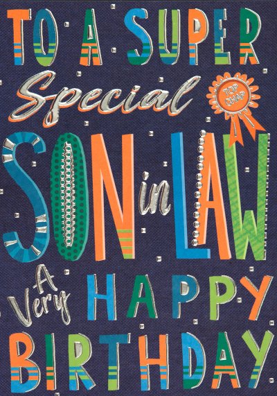 Son in law Birthday Card