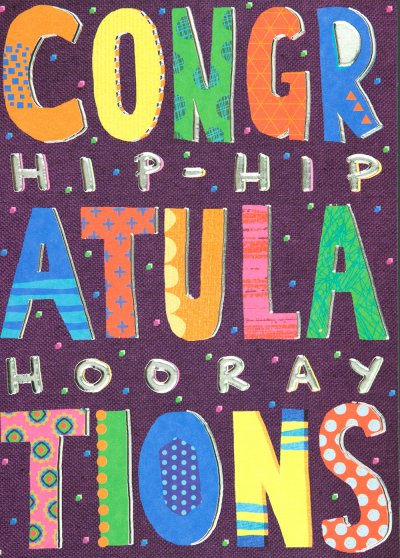 Hooray Congratulations Card