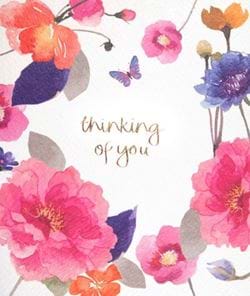 Peony Bloom Thinking of you Card