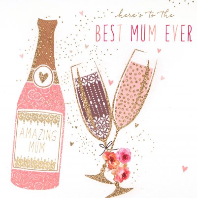 Prosecco Mother's Day Card