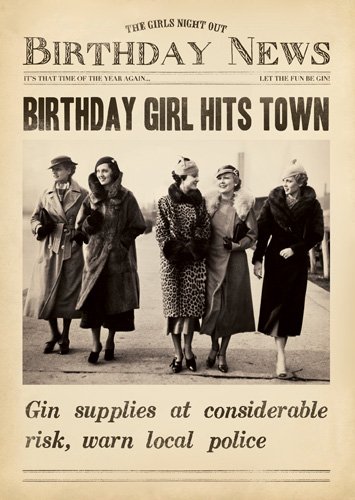Gin Supplies Birthday Card