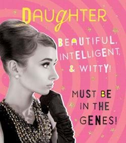 In The Genes Daughter Birthday Card