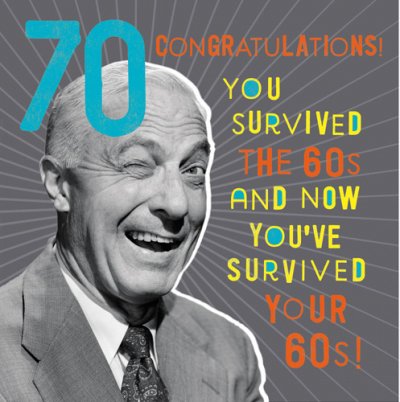 You Survived 70th Birthday Card