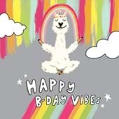Happy Vibes Birthday Card