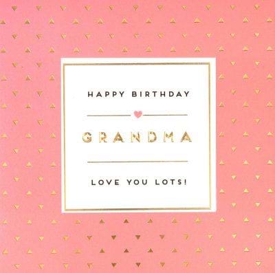 Love you Lots Grandma Birthday Card