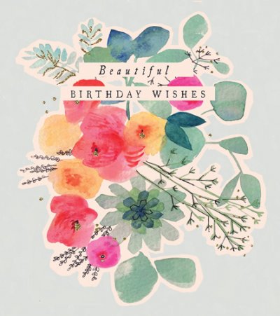 Floral Bunch Birthday Card