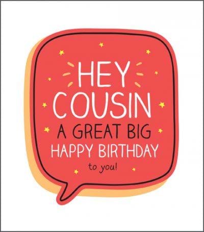 Hey Cousin Birthday Card