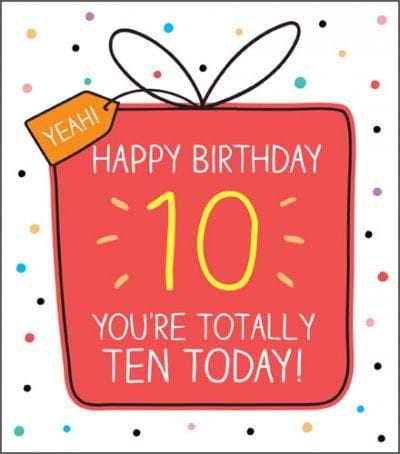 Yeah 10th Birthday Card