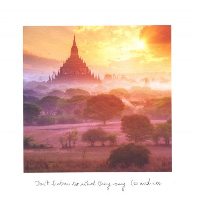 Plain of Bagan Greeting Card