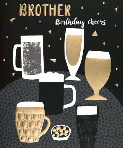 Cheers Brother Birthday Card
