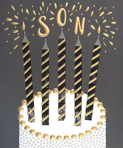Cake Son Birthday Card