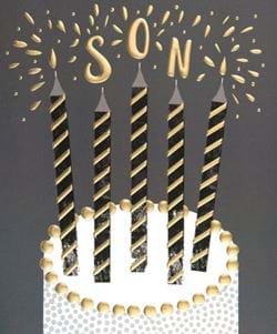 Cake Son Birthday Card