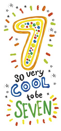 Very Cool 7th Birthday Card
